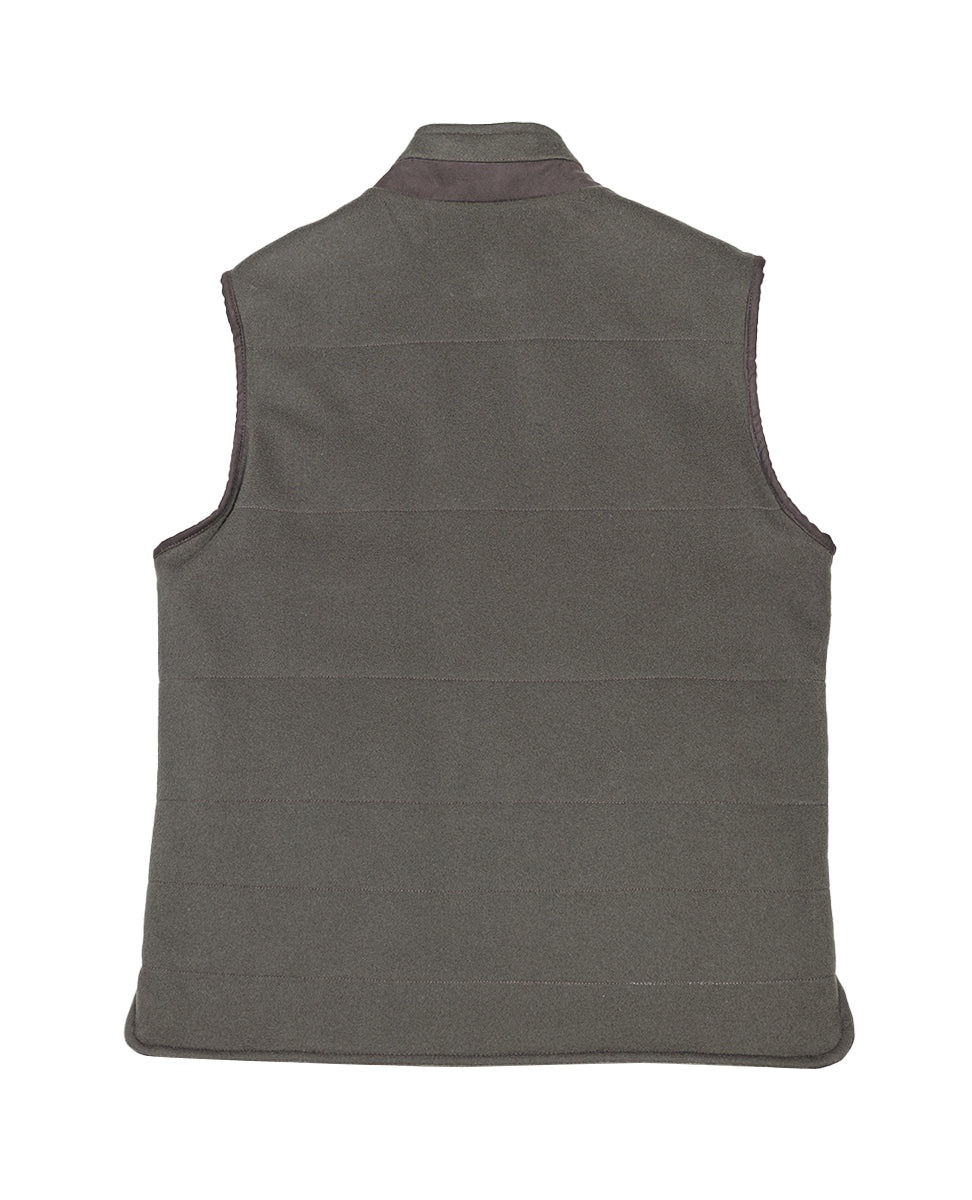 Men Wool Vest in Green