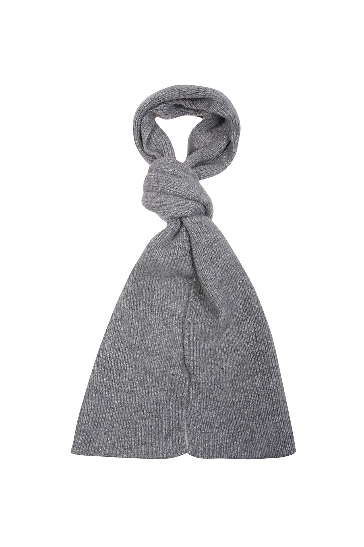Grey cashmere scarf