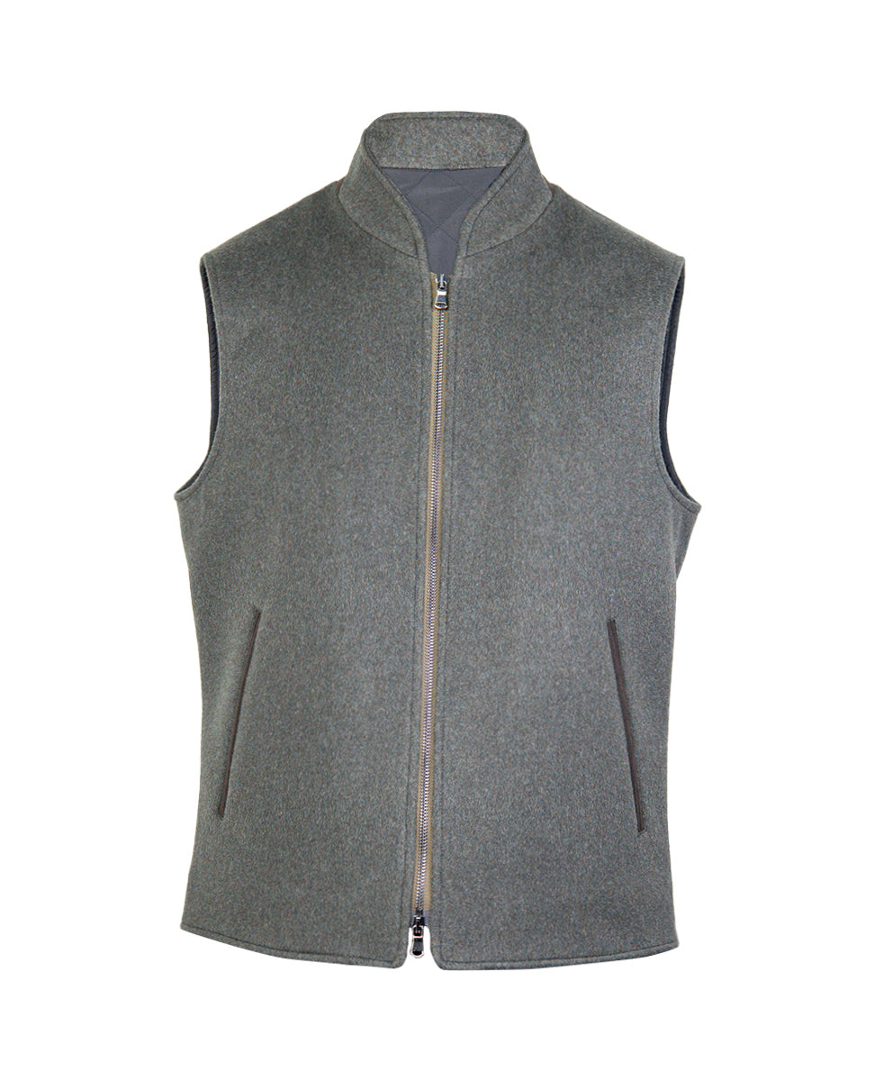 Men's Green Vest - Latorre Wool Waitcoat - Kuwait - Dananeer