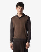 Brown Full sleeve Polo Shirt